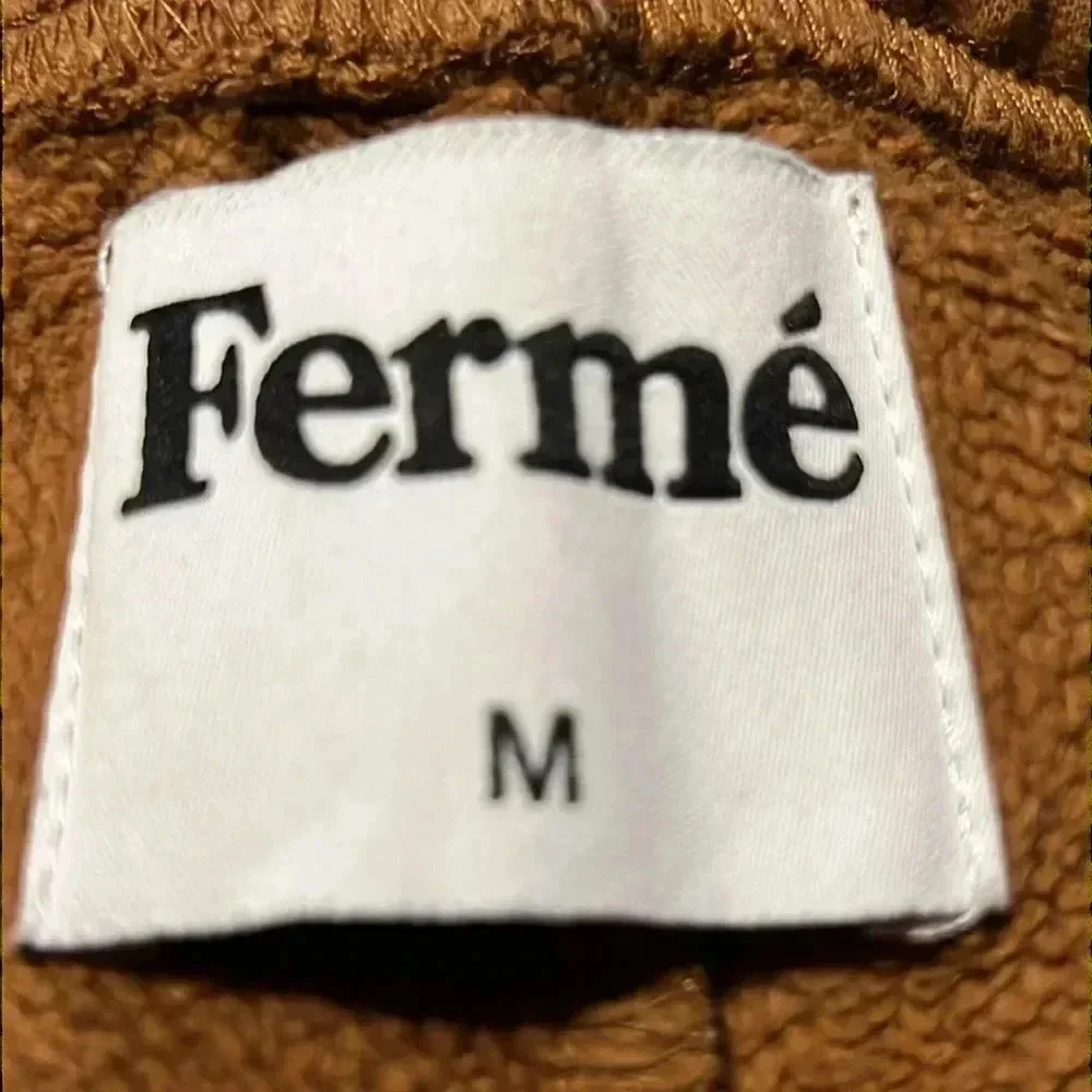 Ferme’ sweatpants women’s Md pockets‎ drawstring thick soft camel loungewear Y2K - Picture 9 of 10